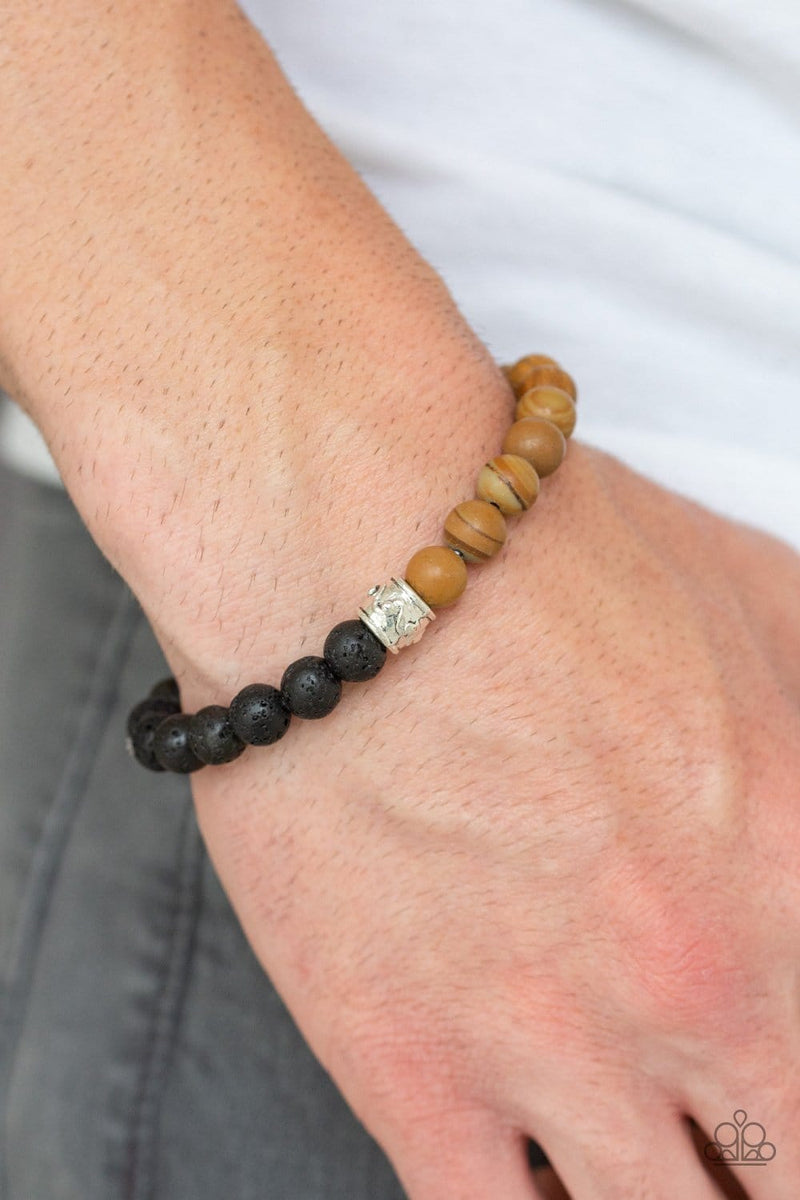 Game-Changing Couture - black - Paparazzi MENS bracelet – JewelryBlingThing